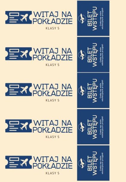 Bilet Wstępu do Klasy 5