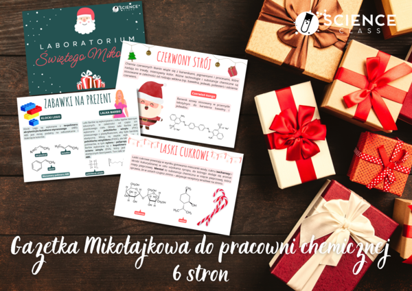Gazetka Mikołajkowa do pracowni chemicznej
