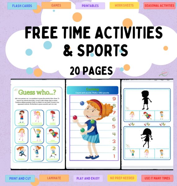 Summer: Free time activities part 1. Lato: Zabawy w czasie wolnym cz.1 Dobre dla SPE