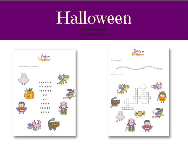 Halloween Karty Pracy Słownictwo + Konstrukcja It is/ It isn't