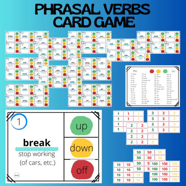 PHRASAL VERBS CARD GAME