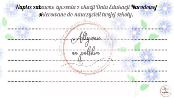 Dzień Edukacji Narodowej - życzenia