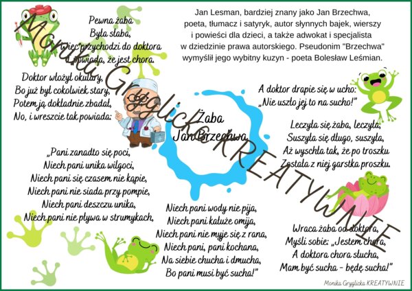 Żaba Jan Brzechwa