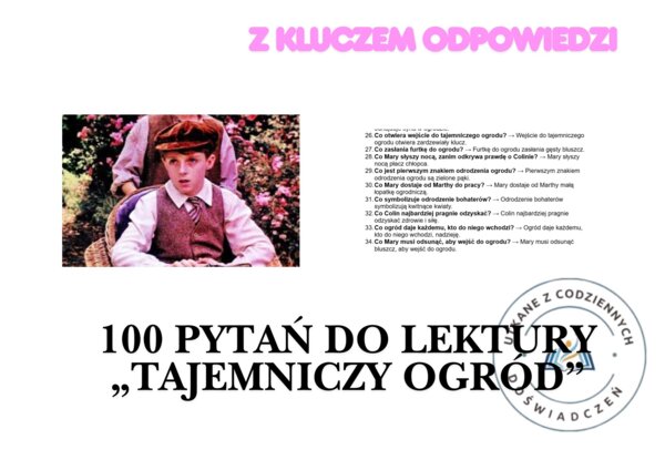 100 pytań do lektury „Tajemniczy ogród”