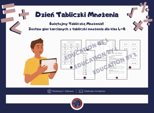 Gry do nauki tabliczki mnożenia dla dzieci | Zestaw gier edukacyjnych | Skuteczna nauka przez zabawę | Dzień Tabliczki Mnożenia