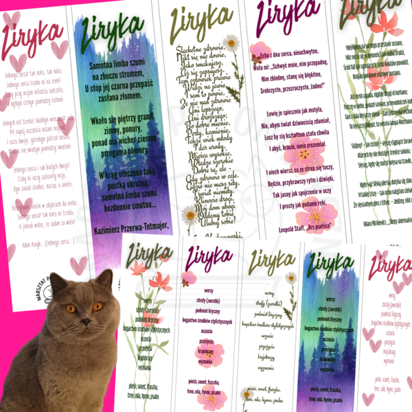 Liryka - przydatne zakładki do książek