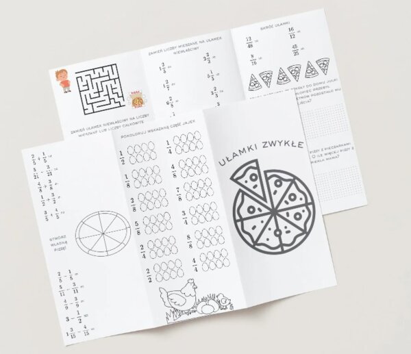 Ułamki zwykłe. Dodawanie, odejmowanie, skracanie.