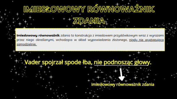 Zdania złożone podrzędnie - prezentacja