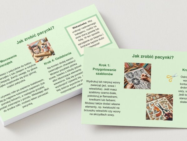 Pacynki i kukiełki zwierząt. Mini-teatrzyk - jak dbać o środowisko.