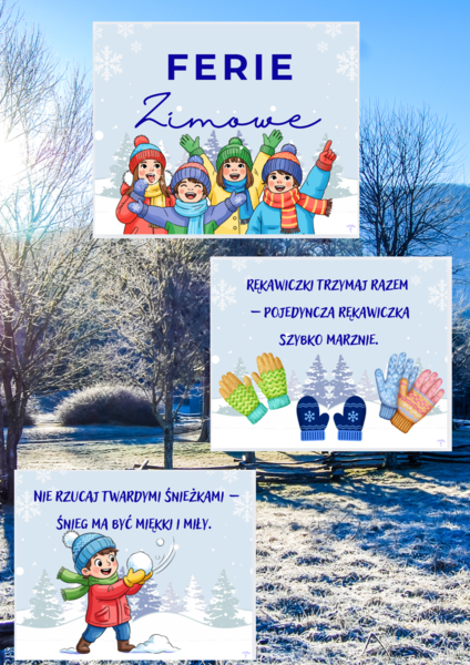 Ferie zimowe - gazetka II