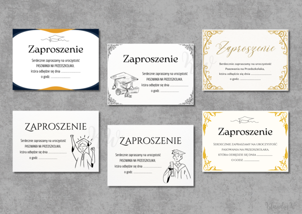 Pasowanie na Przedszkolaka - zaproszenia