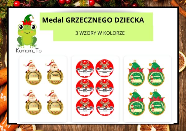 Medal grzecznego dziecka