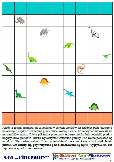 Dinozaury – Gra planszowa