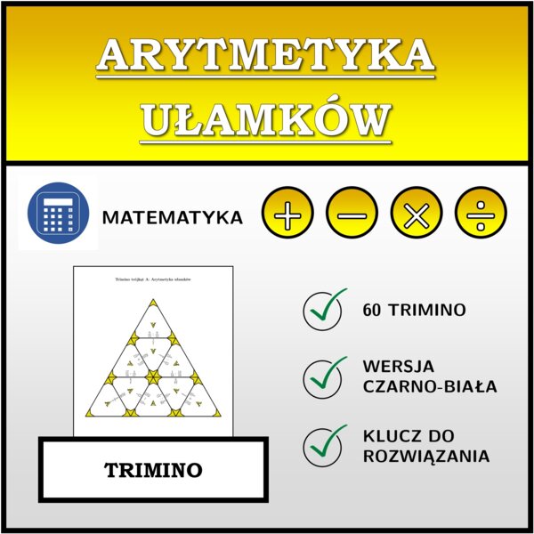 Trimino - Arytmetyka ułamków | matematyka