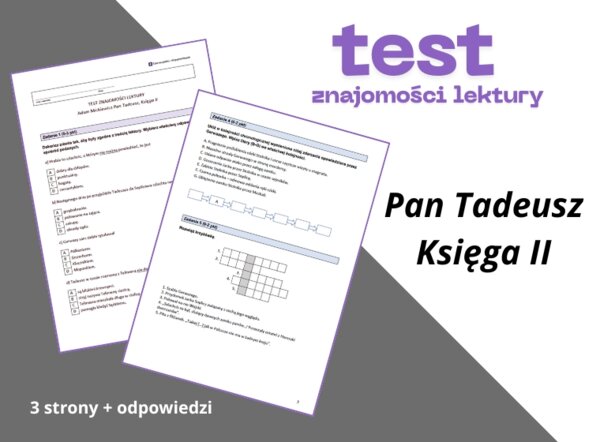 Test – „Pan Tadeusz”, Księga II