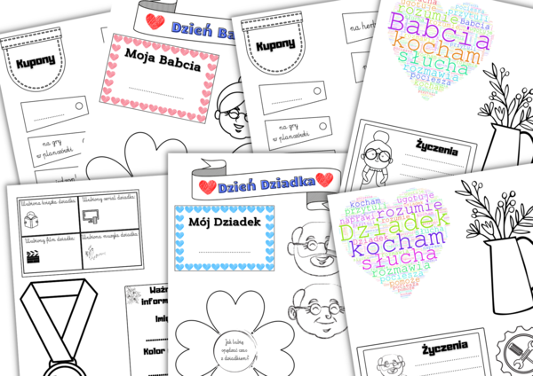 Lapbook Dzień Babci i Dziadka