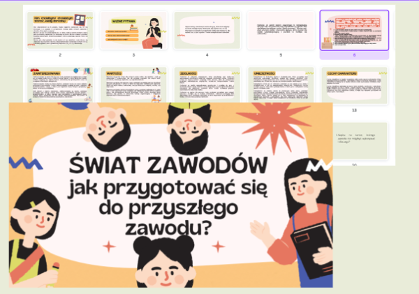 PREZENTACJA Doradztwo Zawodowe 3 W świecie zawodów, czyli jakie trzeba mieć predyspozycje wykonując dany zawód.