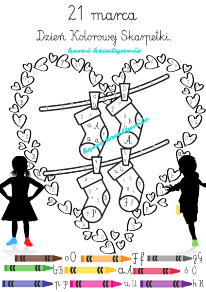 Dzień Kolorowej Skarpetki - pierwszaki