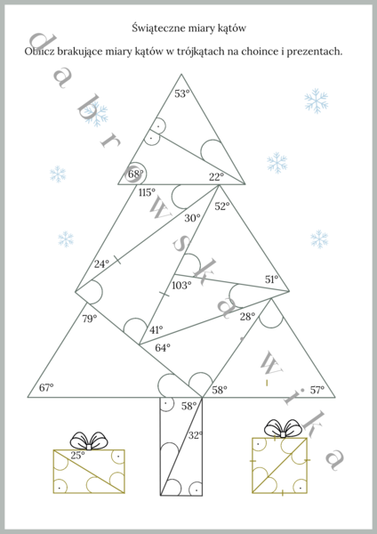 Świąteczne miary kątów