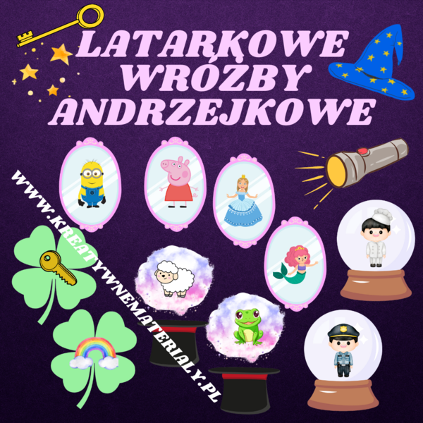 LATARKOWE WRÓŻBY ANDRZEJKOWE - Andrzejki