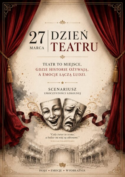 Scenariusz przedstawienia/ akademii z okazji dnia teatru