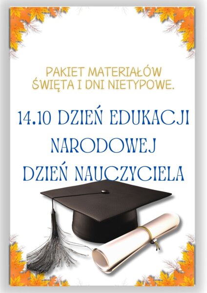 PAKIET MATERIAŁÓW NA PAŹDZIERNIK WEDŁUG KALENDARZA ŚWIĄT I DNI NIETYPOWYCH.