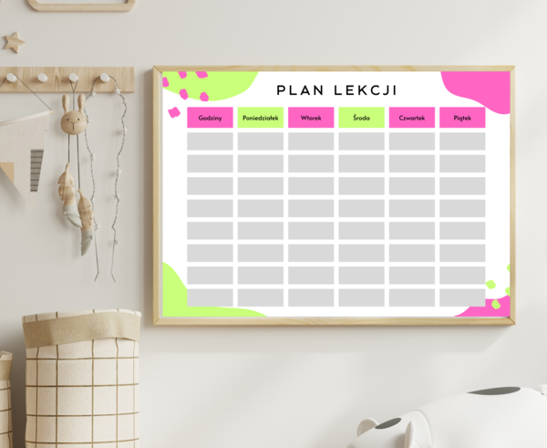 Plan Lekcji Format A4