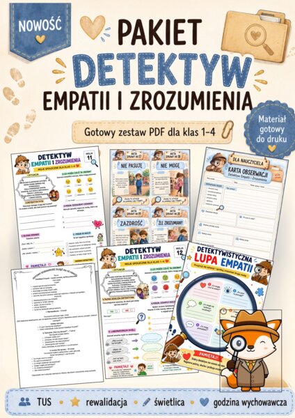 🕵️‍♀️ PAKIET „DETEKTYW EMPATII I ZROZUMIENIA” 💙