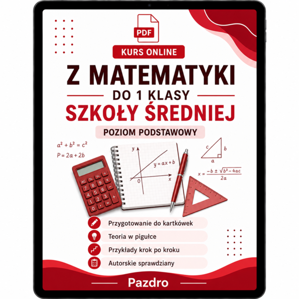 Kurs online z matematyki do 1 klasy - Pazdro 1P