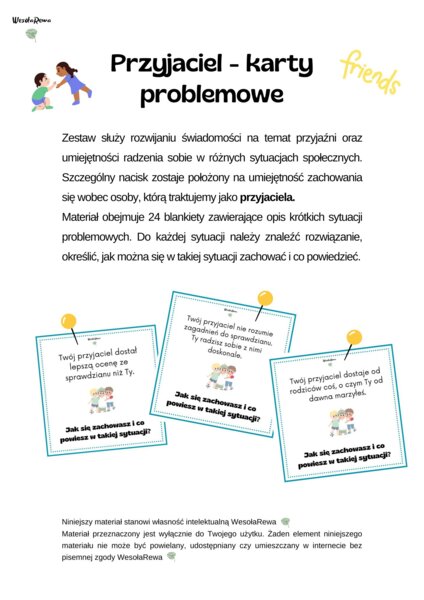 PRZYJACIEL - KARTY PROBLEMOWE