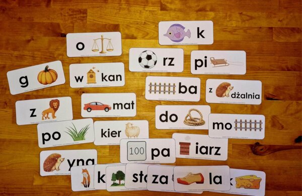 Rebusy obrazkowe - poziom 1