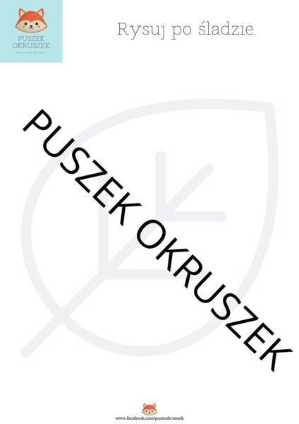 Rysuj po śladzie jesień