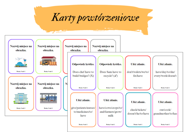Brainy 6 unit 1 karty powtórzeniowe