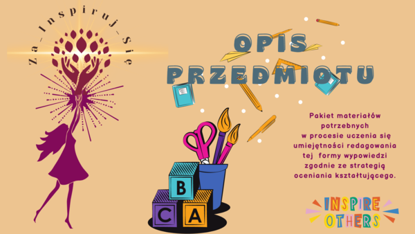 Opis przedmiotu - karty pracy do klas IV-VI , zestaw materiałów - ocenianie kształtujące