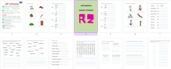 Ortografia RZ regułki + zadania