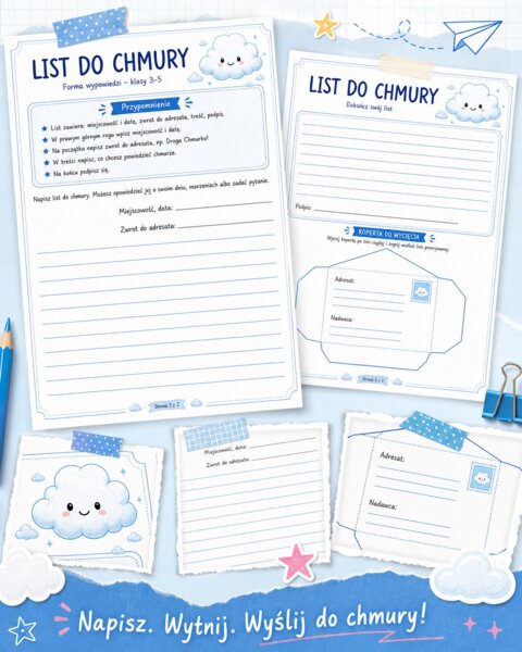 Forma wypowiedzi. List do chmury