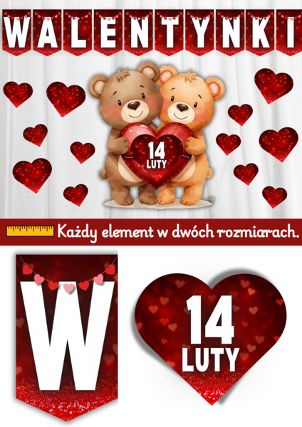 Gazetka na Walentynki ❤️ Napis Walentynki + Dekoracje ❤️