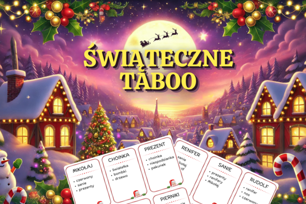 ŚWIĄTECZNA GRA TABOO - Boże Narodzenie, Mikołajki, Zima, Tabu