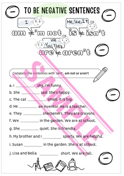 PRZECZENIA z CZASOWNIKIEM TO BE