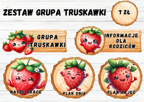 ZESTAW GRUPOWY "GRUPA TRUSKAWKI"