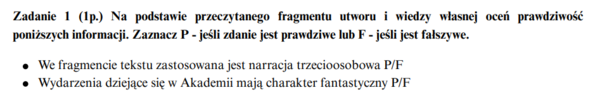 Karta pary ,,Trening przed egzaminem - Akademia Pana Kleksa''