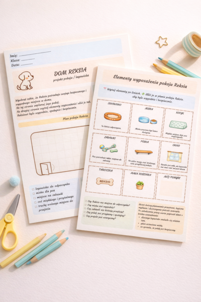 Dom Reksia – projekt pokoju/legowiska