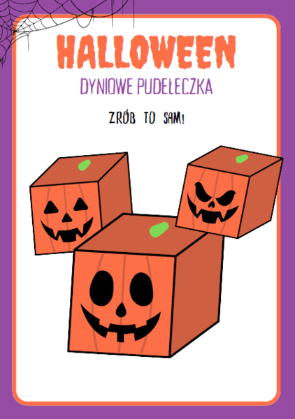 Halloweenowe pudełeczka – Zrób to sam! Idealne na lekcje dla młodszych uczniów! HALLOWEEN