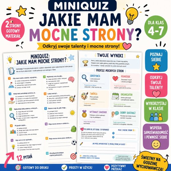Quiz. Jakie mam mocne strony?