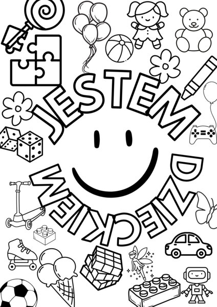 Dzień Dziecka, Kolorowanka XXL