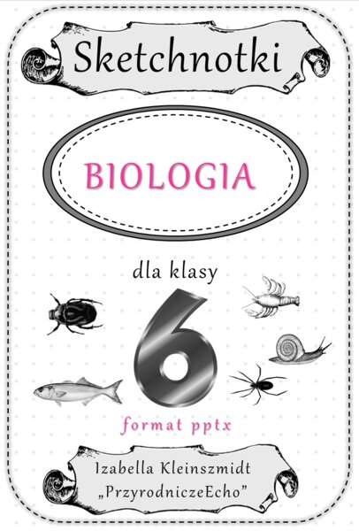 Megazestaw sketchnotek – notatek na cały rok szkolny do biologii w klasie 6