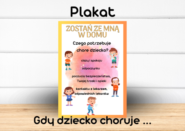 Plakat - Gdy dziecko choruje