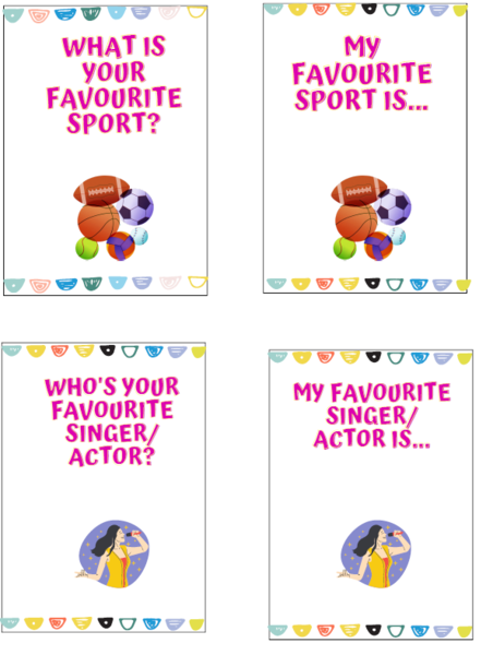 Creative pair work: speaking, matching cards - gra