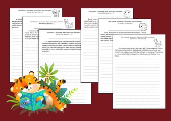 🐹 🐵 DZIEŃ ZWIERZĄT – Kreatywne historie o zwierzętach – jesień – OPOWIADANIE ✍️ – ĆWICZENIA REDAKCYJNE – karta pracy – kl. 4-8