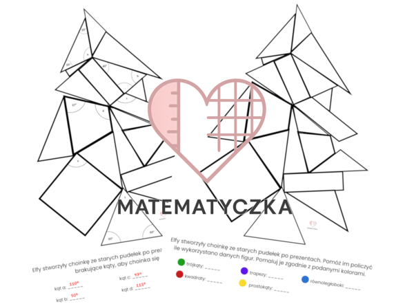 Choinka Geometryczna Figury Płaskie klasa 5 Matematyczka Martyna Rozalia